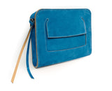 suede box clutch