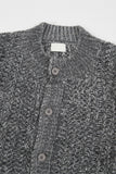 Maya round-neck wool brush cardigan
