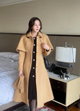 Riffel Cape Flare Long Coat