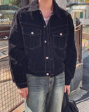 Eight Velvet Denim Trucker Jacket