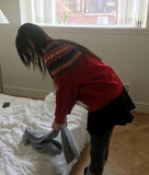 Pommel Nordic Loose Fit Round Knit