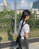 Toku Black Washing Wide Pants
