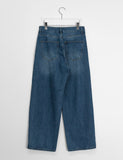 [unisex] Laryuki Pintuck Denim Wide Pants