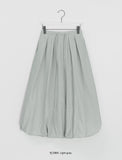 Deloin Pintuck Banding Balloon Long Skirt