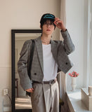 Grove Check Cutting Crop Blazer