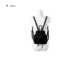 Hitch Daily Black Leather Mini Backpack