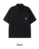 Cardan Patch Check Short Sleeve Shirt