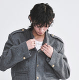 EPAULET WOOL JACKET