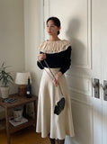 Evea A-line knit skirt