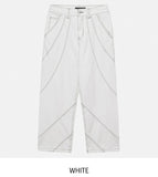QWERTY Twisted Wide Cotton Pants