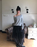 Lapue Frill Tiered Midi Skirt