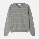 Hina Stripe V-neck Knit