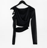 Ledeon Cutout Mesh Hoodie