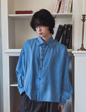 Crystal Overfit Crop Shirt