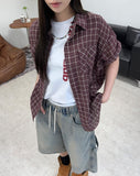 Cron two-pocket check shirt