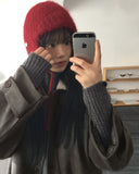 Siemen Ribbed High-Neck Pocket Two-Way Knit Zip-Up