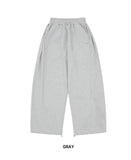 W Basic Side Pintuck Wide Balloon Sweatpants