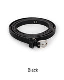 Berry eyelet double long belt