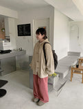 Gills pin tuck color wide pants