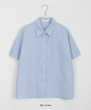 Puha basic linen short sleeve shirt - Linen 100