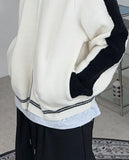 Oz Varsity Balloon Knit Zip Up