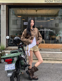 Cinder Bohemian Studded Bomber Jacket