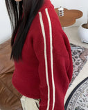Davenn Track Line Knit Zip-Up