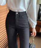 Eve Semi Bootcut Banding Cotton Pants