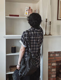 Alo summer linen checked shirt