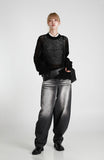 Slide Balloon Denim Pants