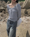 Kyuken Sleeveless Cardigan Set