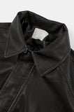Clair vegan leather over jumper