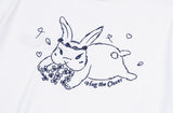 Clover Bunny Embroidered Short Sleeve Tee
