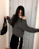 Deu round neck loose fit knit