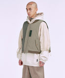 Fourfold Nylon Mixed Bomber Vest