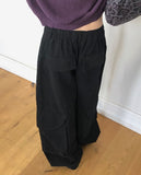 Myor big pocket strap cargo wide long pants
