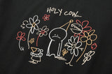 Hoooly Embroidery Short Sleeve