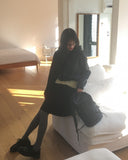 Chizen Corduroy A-Line Midi Skirt