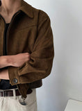 French suede jacket