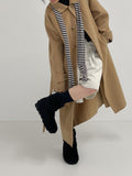 Peach Stripe Long Muffler