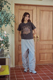 CAKE PARTY Pigment Crop Short Sleeve Tee