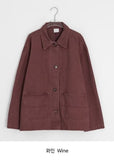 [unisex] Hyuke Pigment Over Cotton Jacket