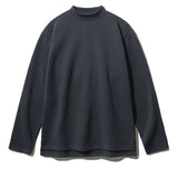 Soft cotton mock neck long sleeve t-shirt