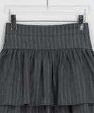 Feltin Stripe Tiered Layered Mini Skirt