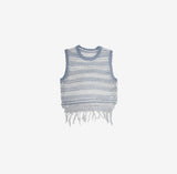 Mijeune Fringe Sleeveless Knitwear