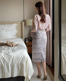 Genua Tweed H-Line Skirt