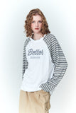 Bare Chain Stripe Raglan Long Sleeve