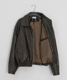 Cavit Cut Two-Way Washing Leather Jacket