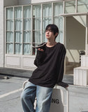 Chris Boatneck Loose Fit Button Long Sleeve T-Shirt