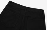 Basic Black Wide Denim Pants